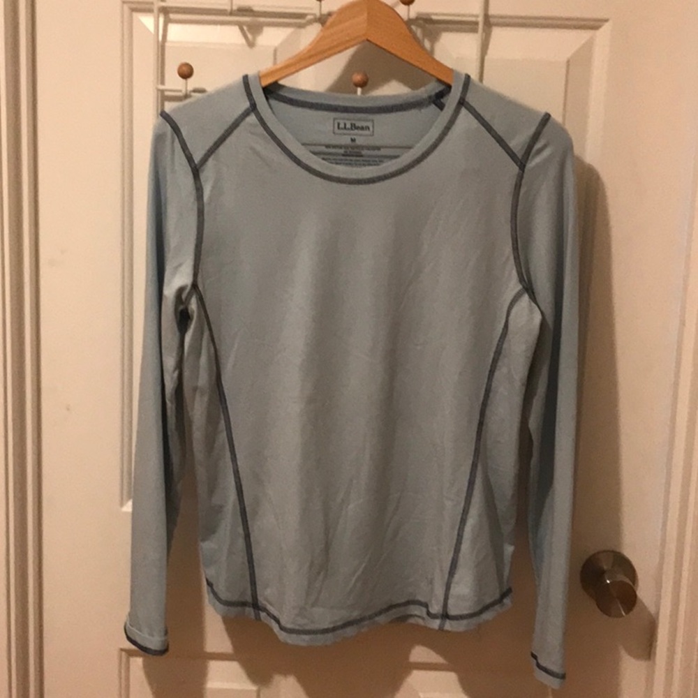 LLBean cotton/poly/spandex LS sport top.